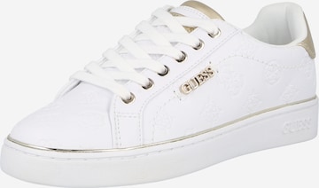 GUESS Platform trainers 'BECKIE' in White: front