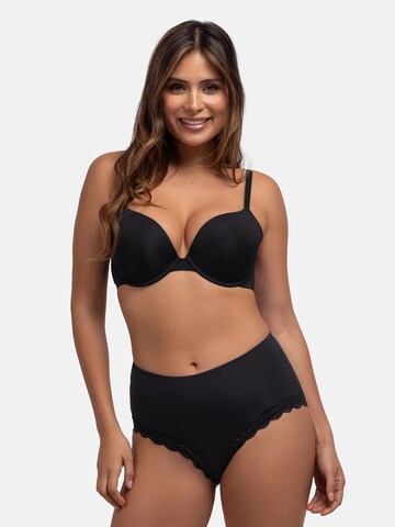 Push-up Reggiseno di Dorina in nero: frontale