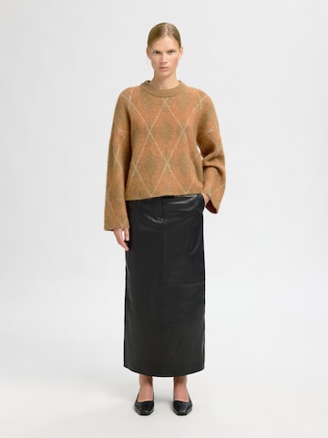 SELECTED - Jersey 'SLFLULU' en marrón