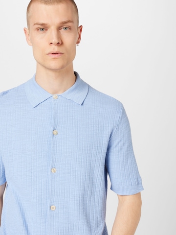 NN07 Regular Fit Hemd 'Nolan' in Blau