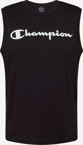 juoda Champion Authentic Athletic Apparel Marškinėliai: priekis