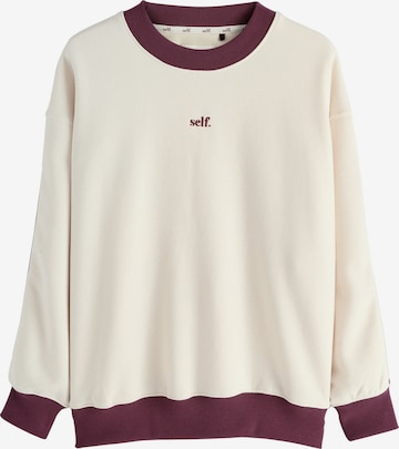 NextSweater majica 'Selbst' - bež boja: prednji dio