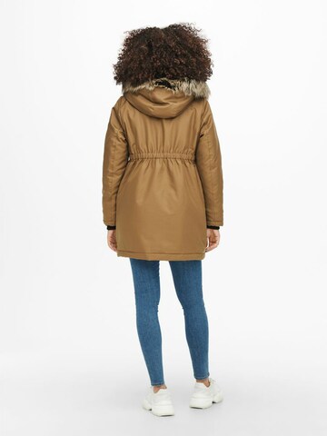 Only Maternity Winter parka 'Iris' in Brown