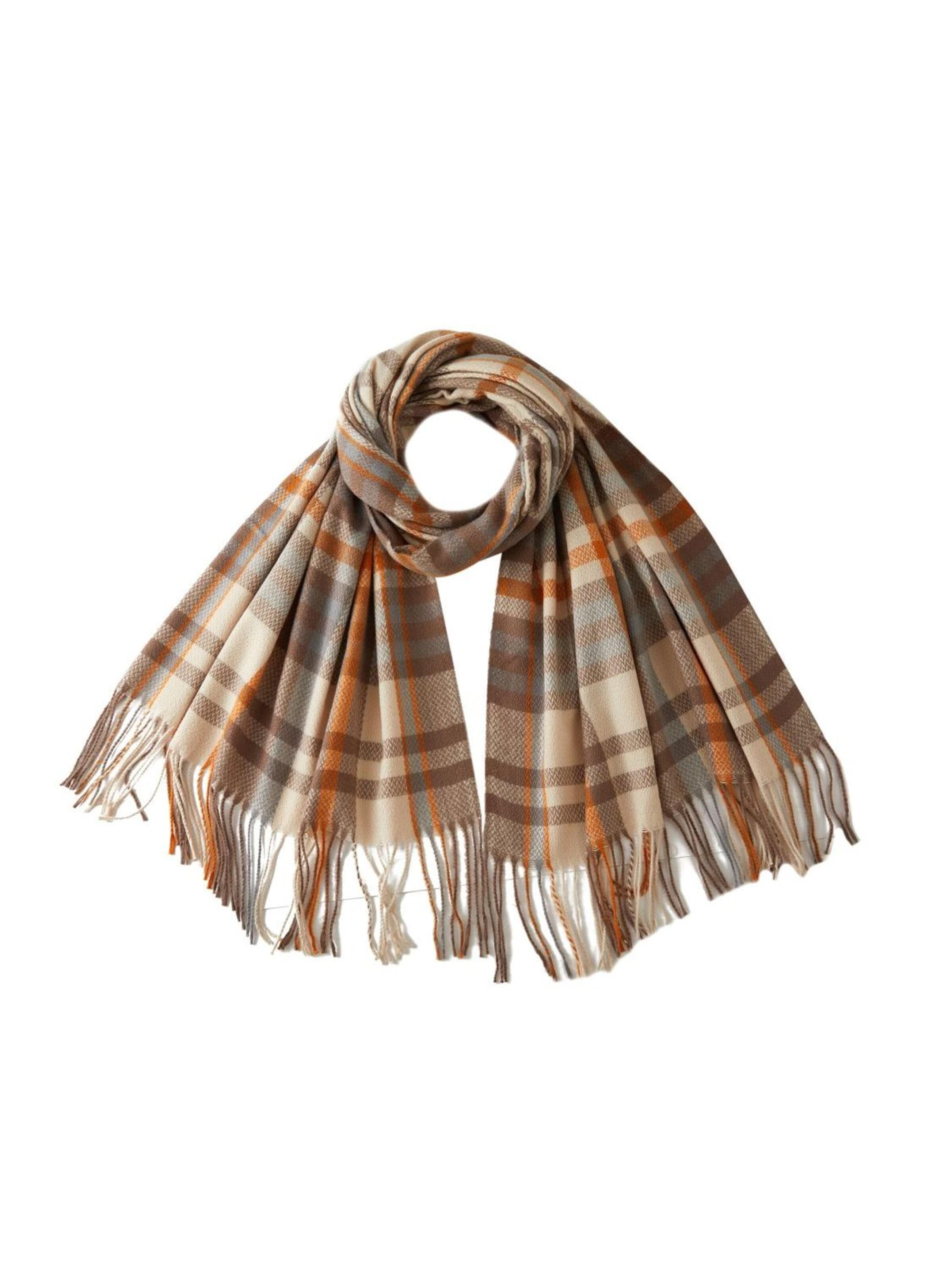 alberto cabale Scarf 'VALENTINA' in Beige: front