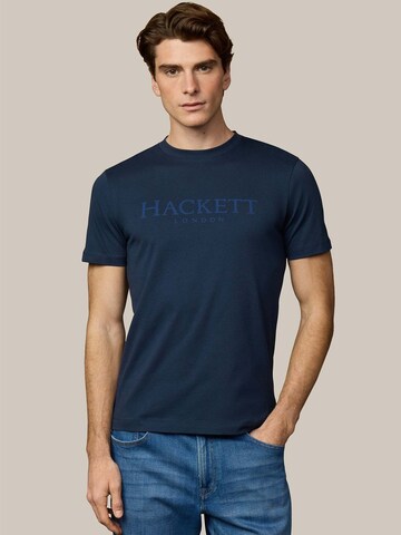 T-Shirt Hackett London en bleu : devant