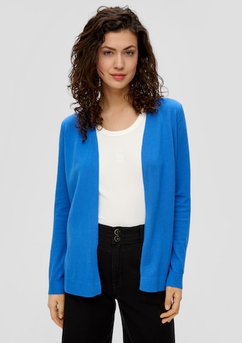 s.Oliver Gebreid vest in Blauw: voorkant