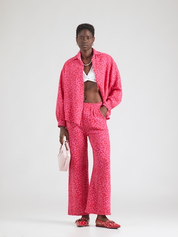 Hailys Wide leg Παντελόνι 'Ra44iney' σε ροζ