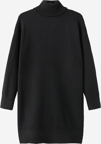 MANGO Плетена рокля 'TALDOTE' в черно: отпред