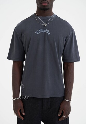 Ed Hardy T-Shirt 'Death Before Dishonor Eagle' in Grau