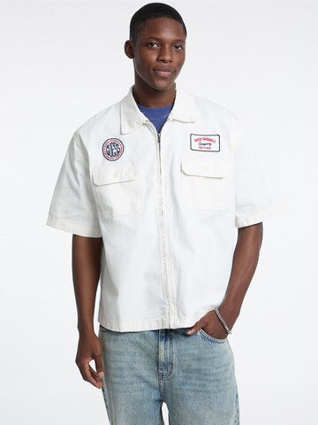 GUESS Regular fit Button Up Shirt in Beige: front