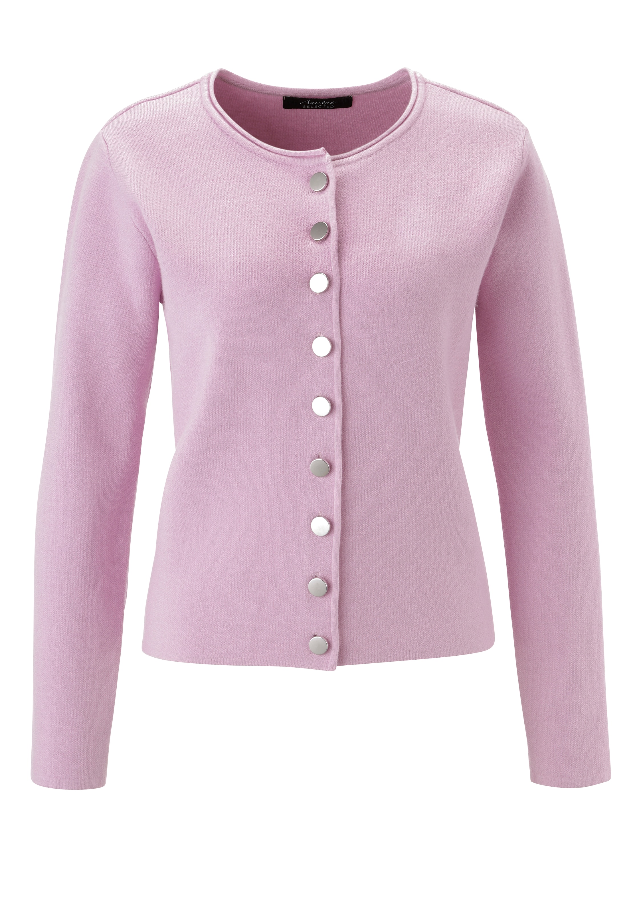 Aniston SELECTED Knit Cardigan in Pink: front