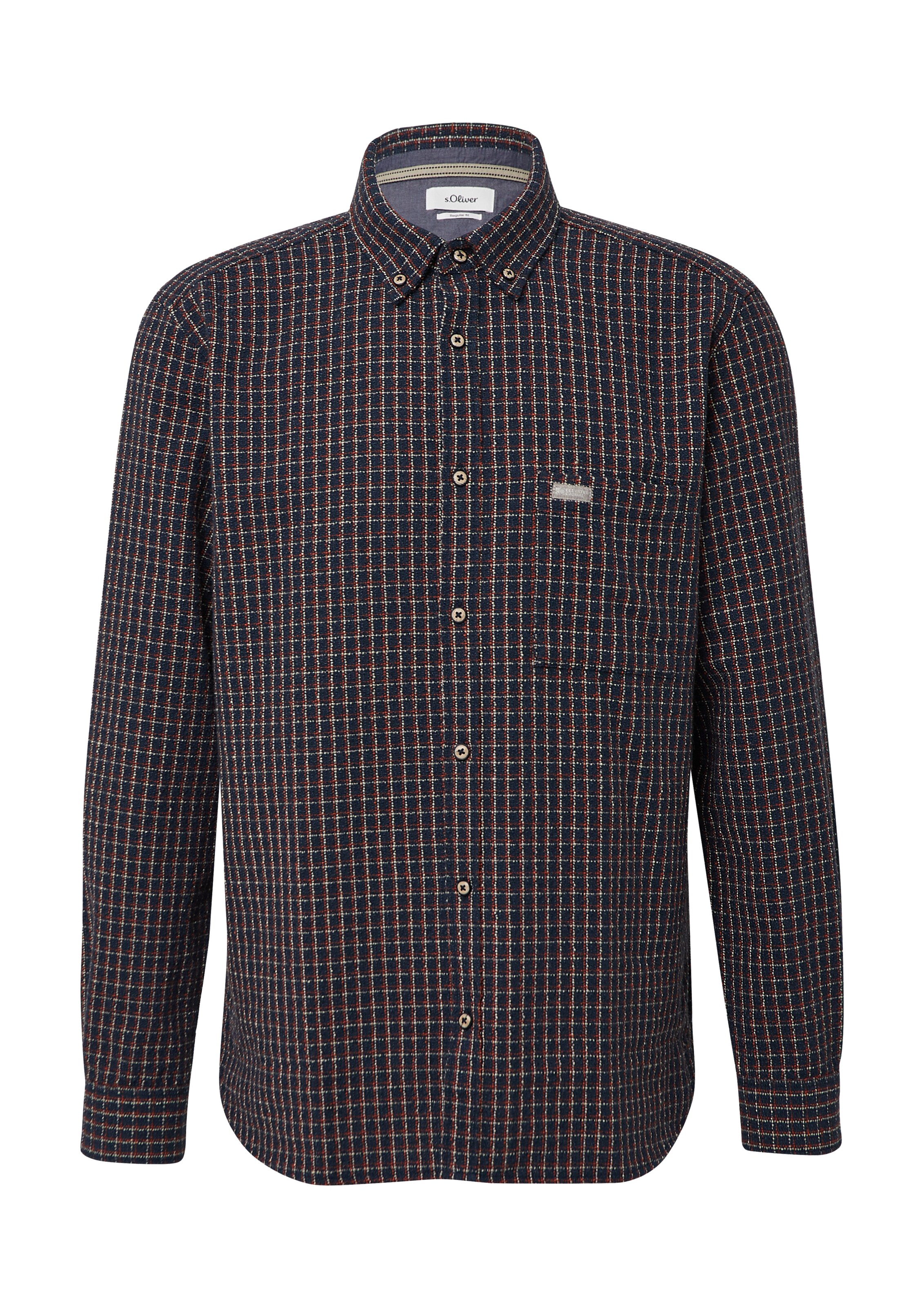 s.Oliver Overhemd in Blauw: voorkant