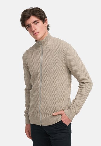 Kronstadt Knit cardigan 'Carlo' in Beige