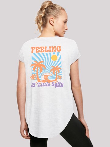 F4NT4STIC Shirt 'Feeling a Little Salty Summer' in Wit: voorkant