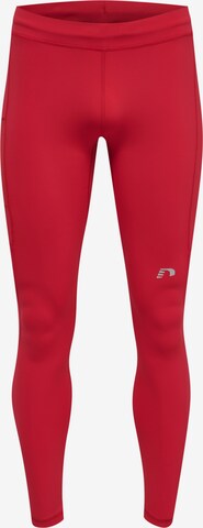 Newline Skinny Sportbroek in Rood: voorkant