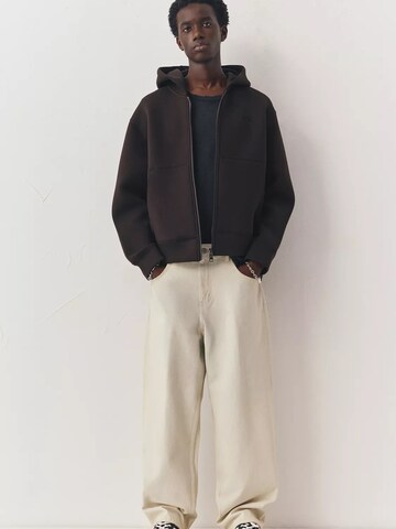 Pull&Bear Collegetakki 'STWD' värissä ruskea