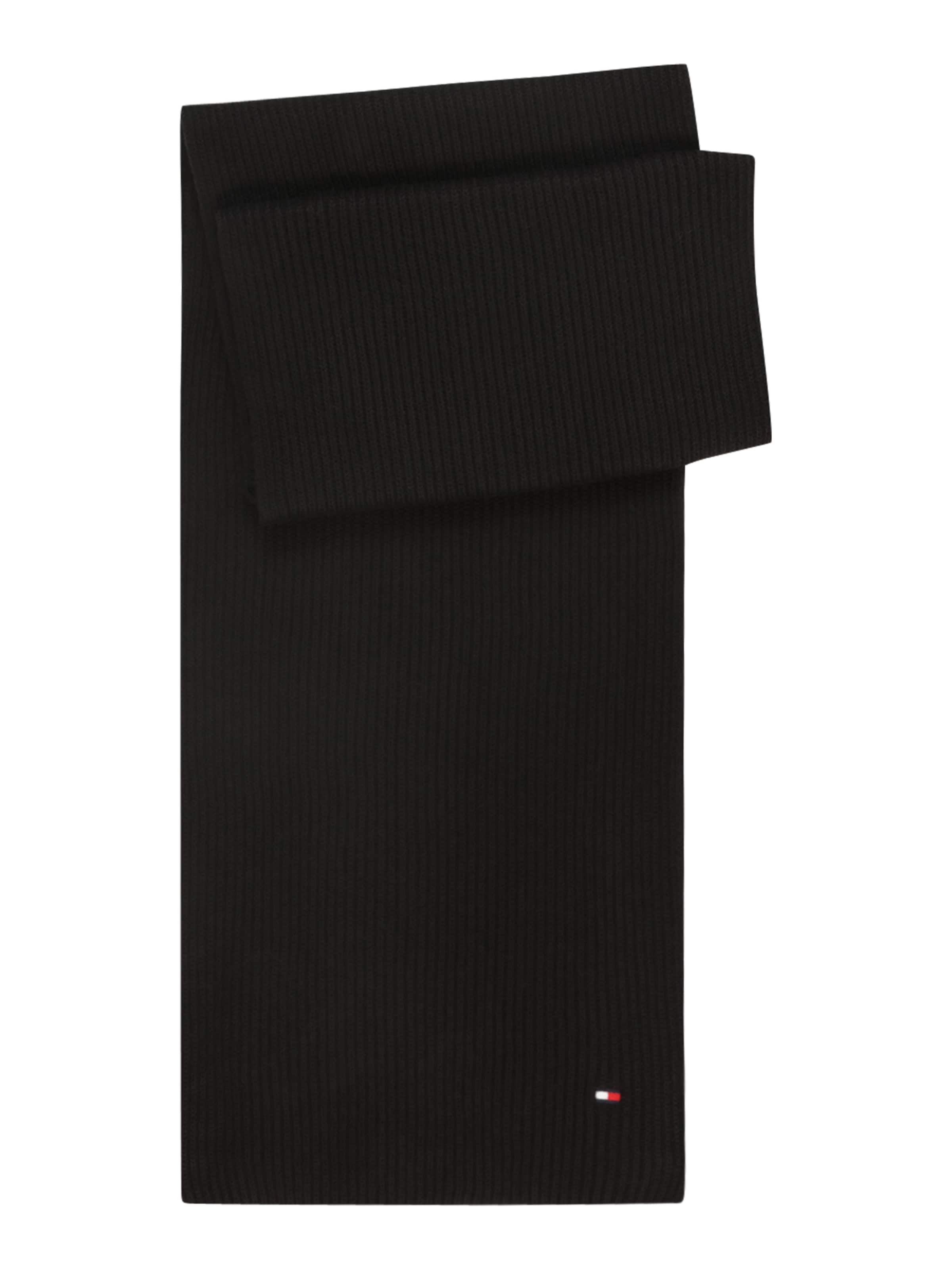 Fular de la TOMMY HILFIGER pe negru: față