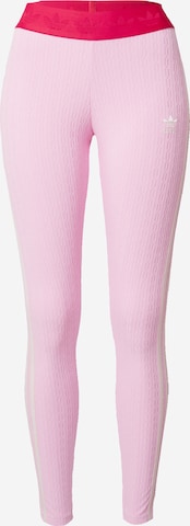 ADIDAS ORIGINALS - Slimfit Leggings 'Adicolor 70s' em rosa: frente