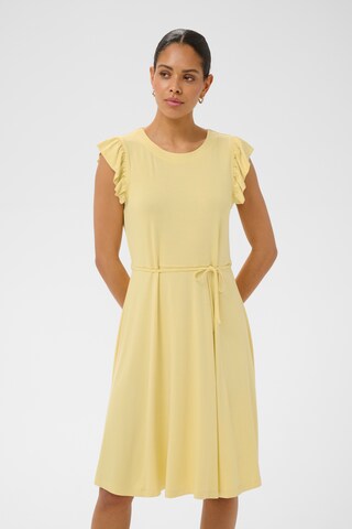 Robe 'KAbella' Kaffe en jaune : devant