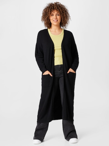 ONLY Curve Knit Cardigan 'LESLY' in Black: front