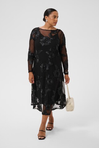 Robe 'Juliana' KAFFE CURVE en noir : devant