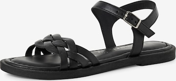 Tamaris Pántos szandál - fekete: elől