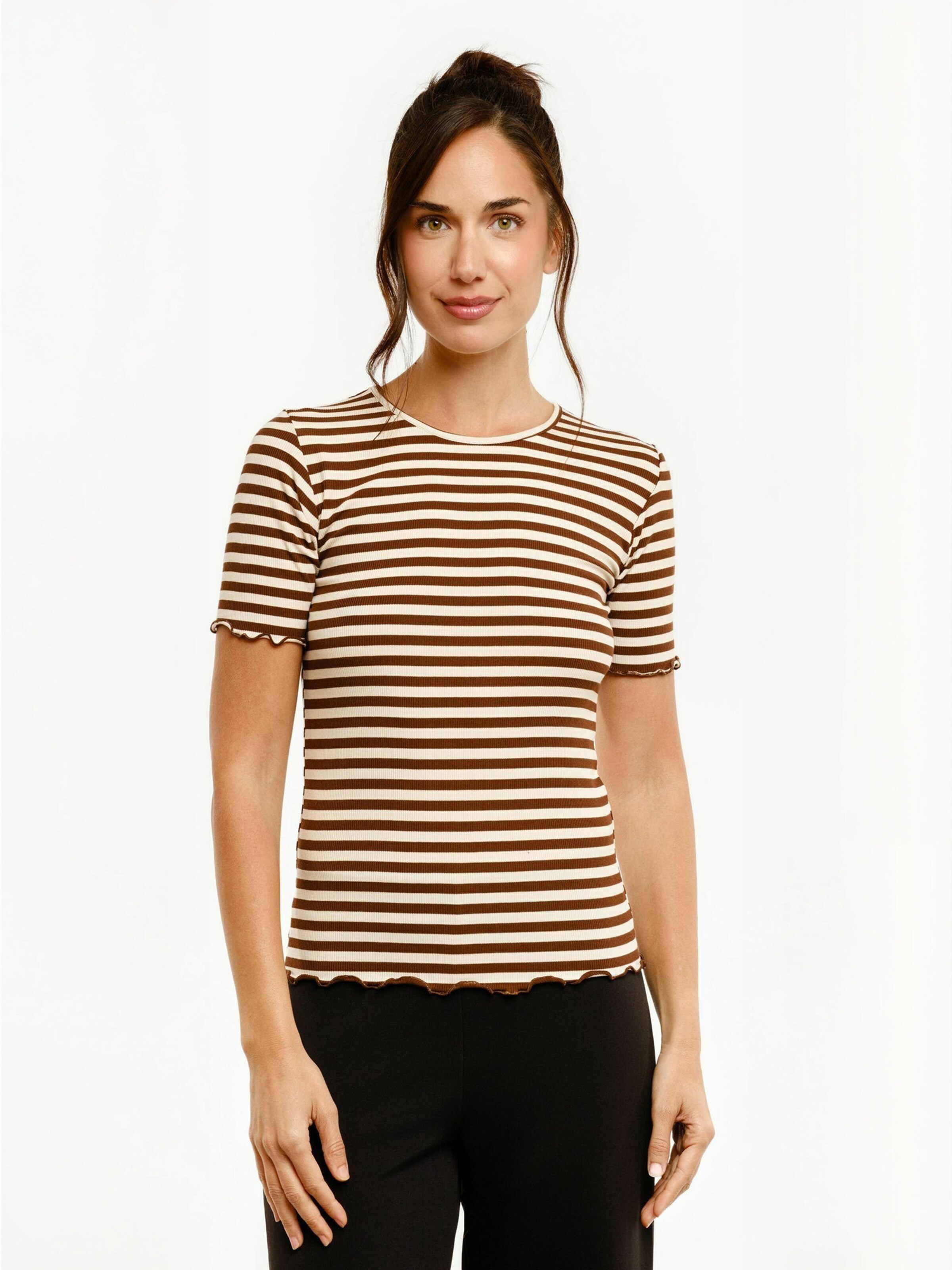 Haut ' NATALIA ' Liberte Essentiel en marron : devant