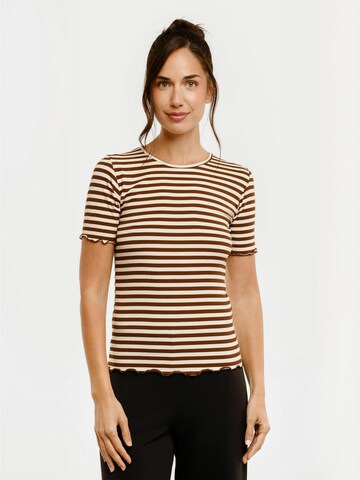 Haut ' NATALIA ' Liberte Essentiel en marron : devant