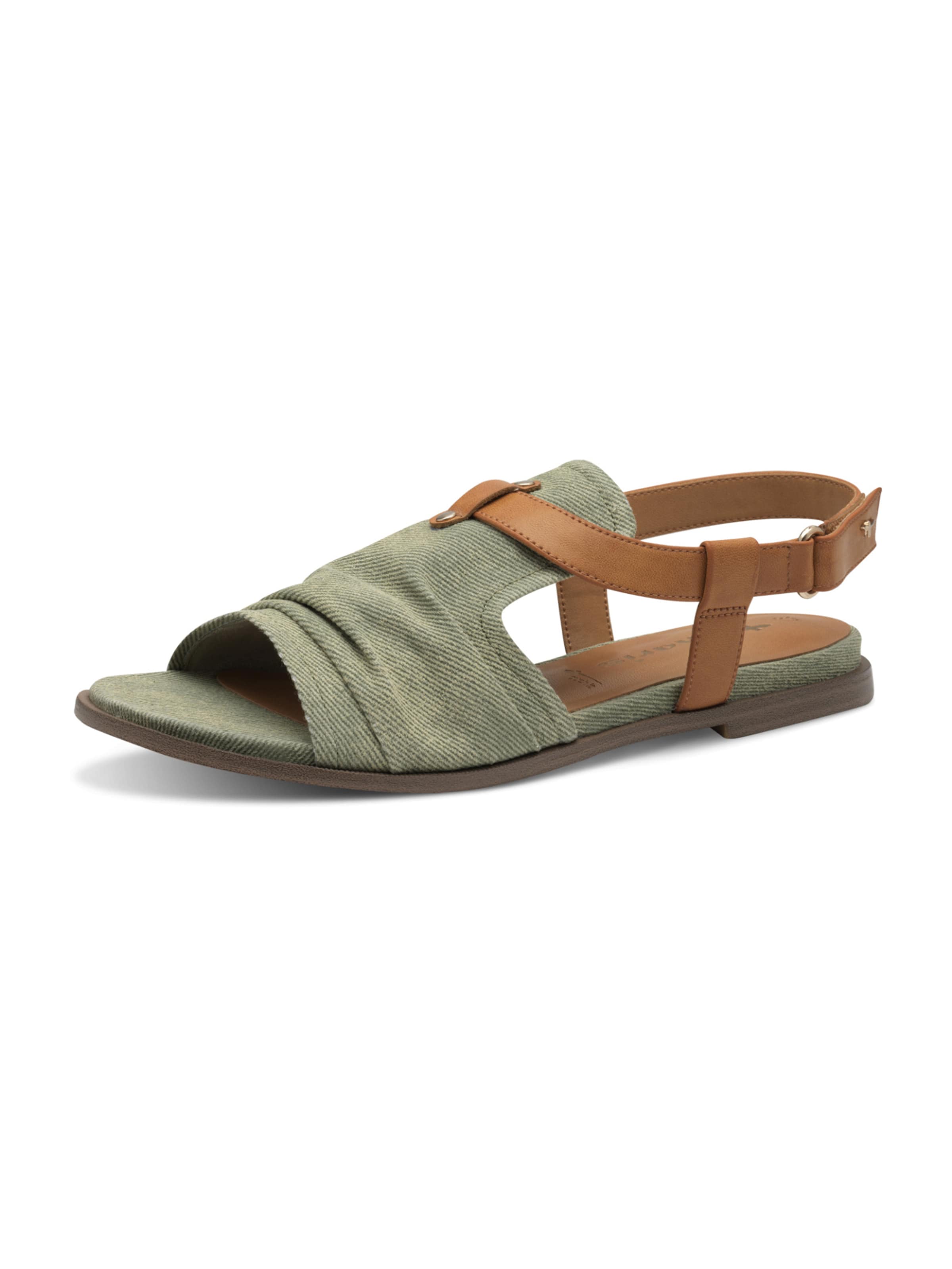 Tamaris Sandals in Green: front