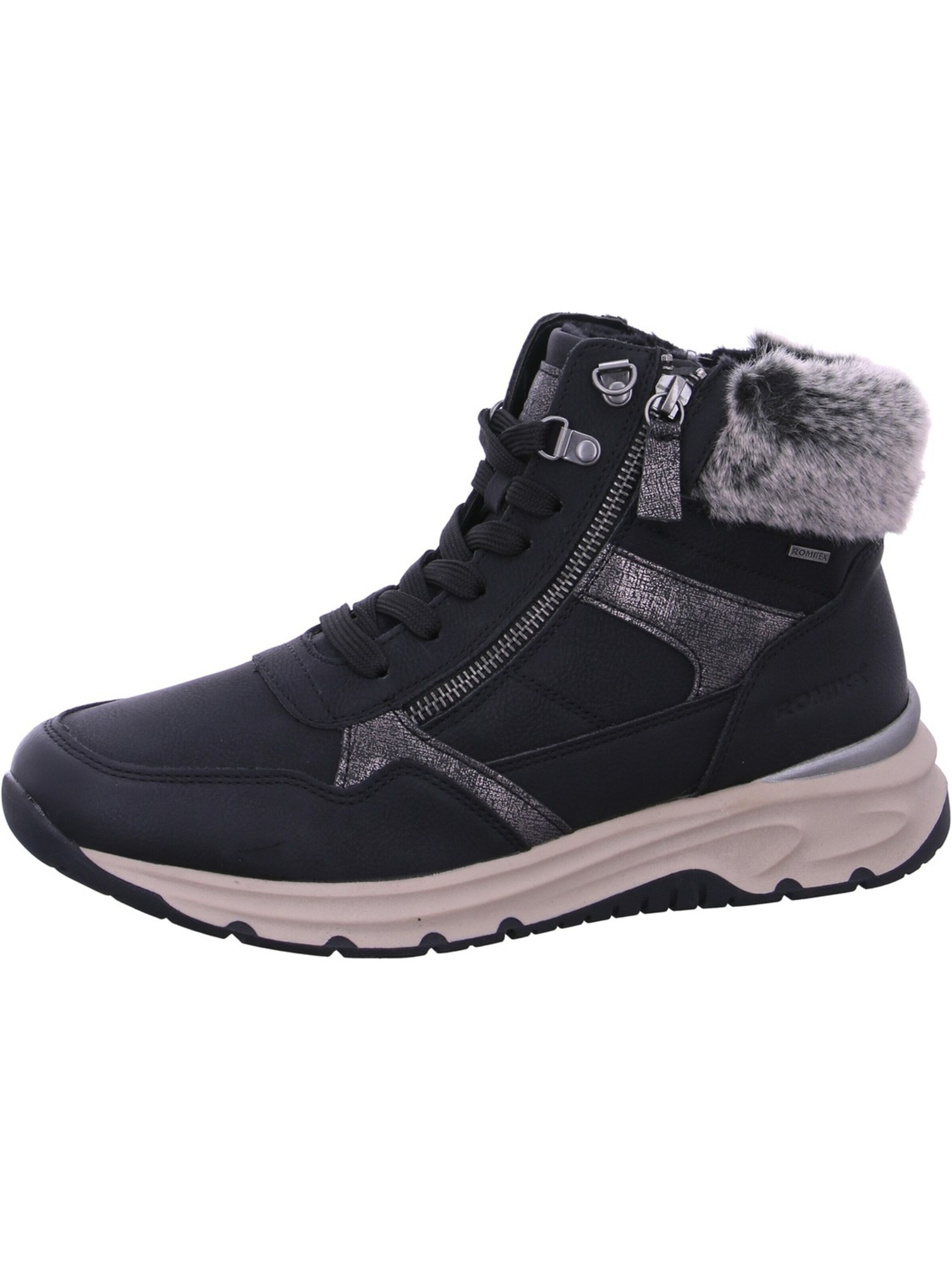 ROMIKA Lace-Up Boots in Black: front