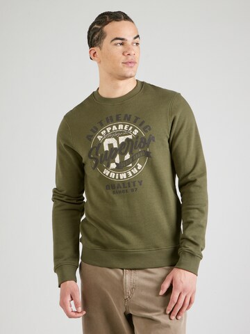 BLEND Sweatshirt 'JARRED' in Grün: Vorderseite