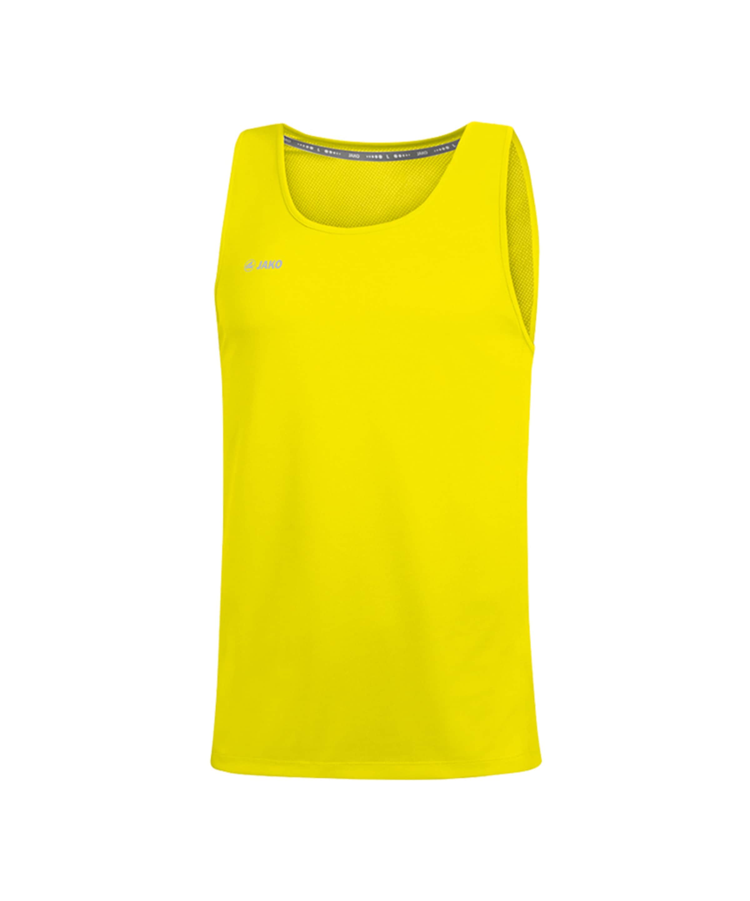 JAKO Performance Shirt 'Run 2.0' in Yellow: front