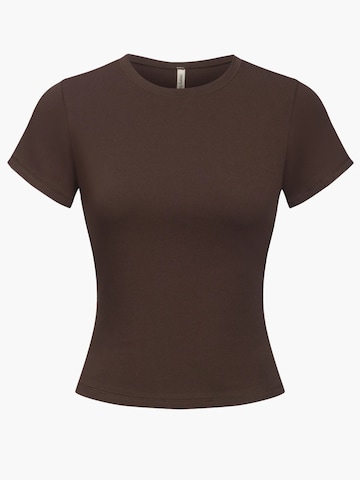 T-shirt 'Cotton T-Shirt' cfab (formerly creamy fabrics) en marron : devant
