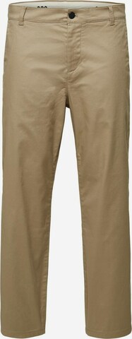 SELECTED HOMME Loosefit Lærredsbukser 'Salford' i beige