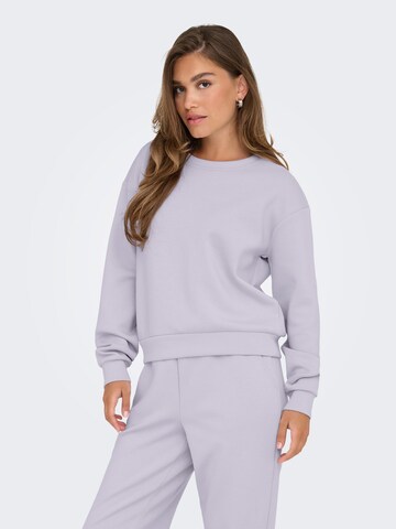 ONLY PLAY - Sweatshirt de desporto 'ONPLOUNGE' em roxo: frente