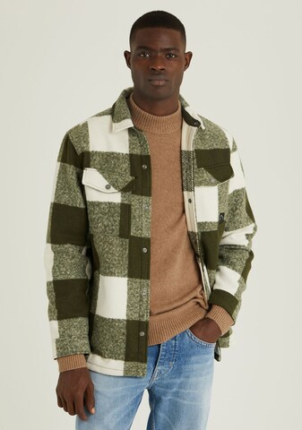 CHASIN' Regular fit Overhemd 'Porter Boucle' in Groen