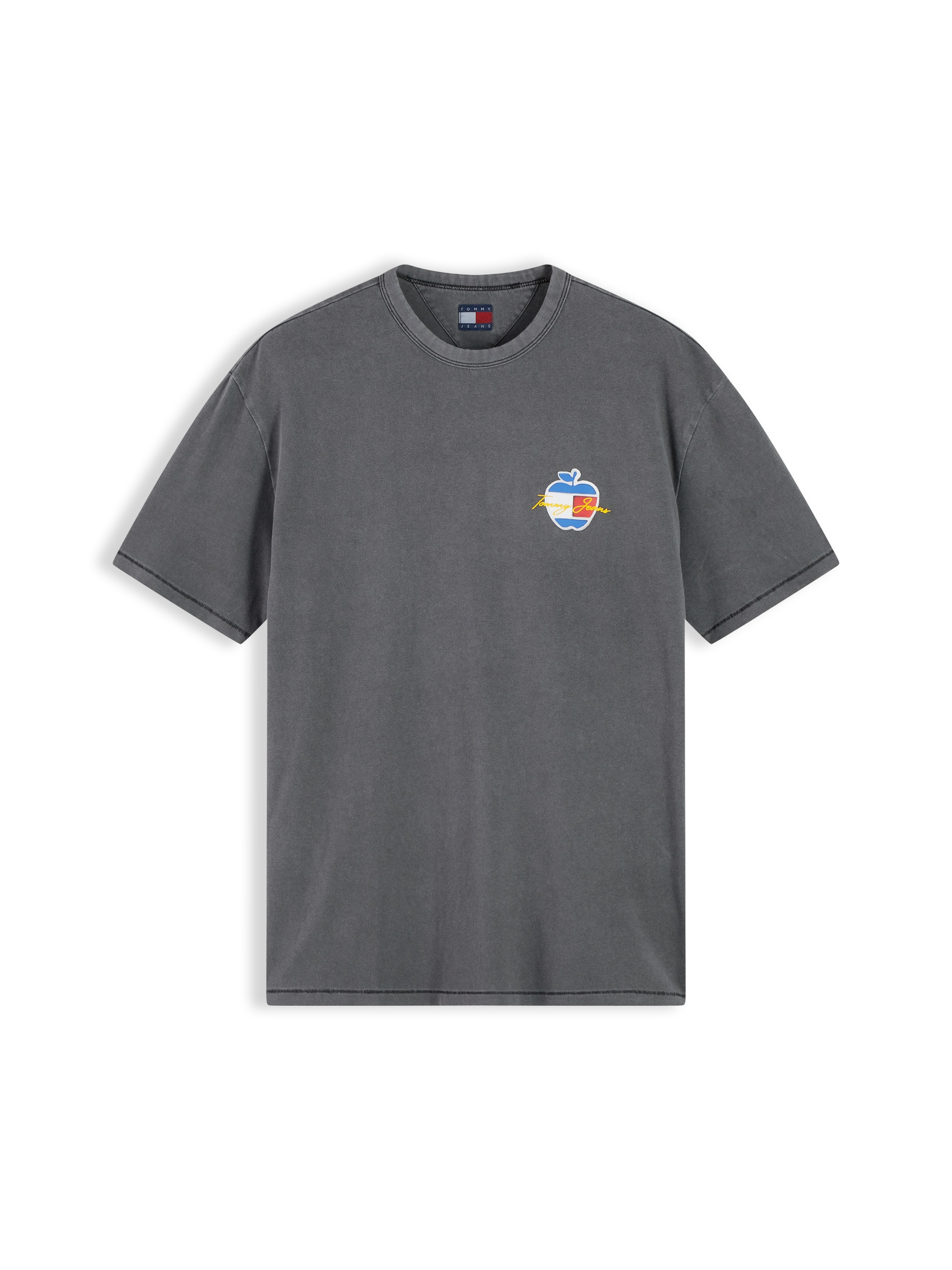 Tricou de la Tommy Jeans pe negru: față
