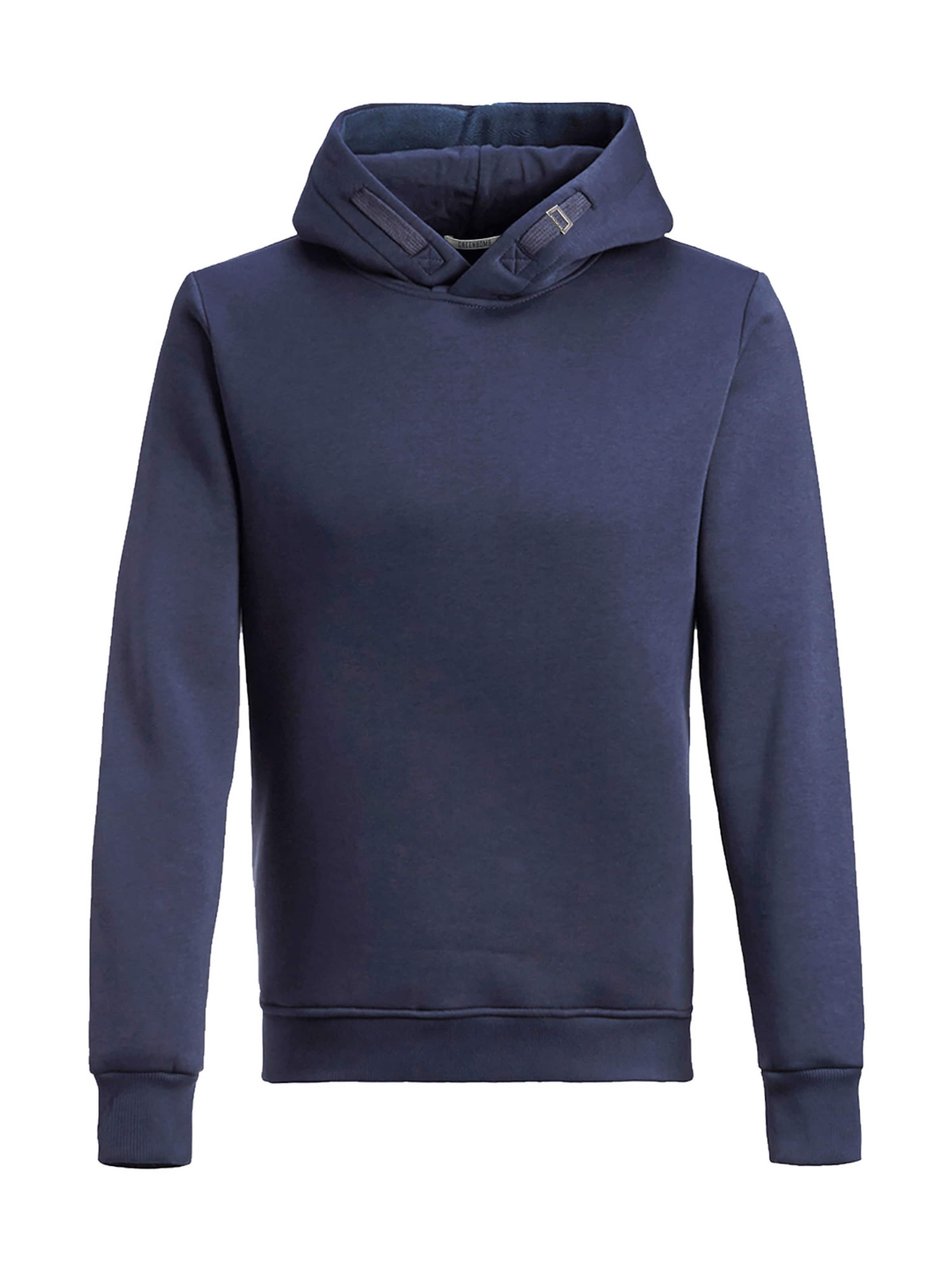 Felpa di GREENBOMB in blu: frontale
