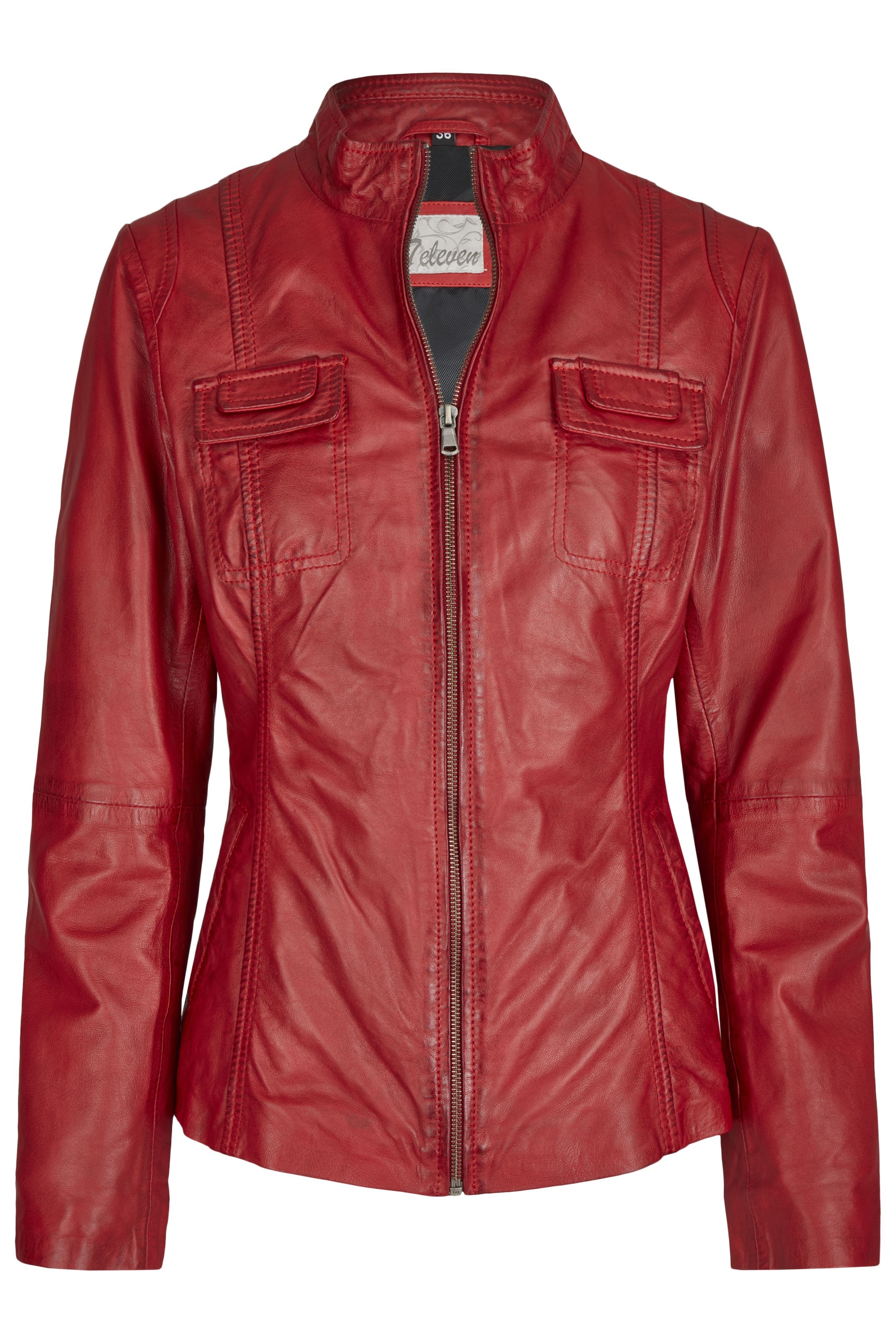 7ELEVEN Tussenjas 'SEFema' in Rood: voorkant