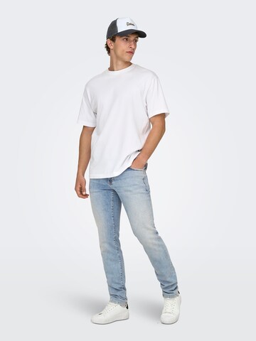Only & Sons Slimfit Τζιν 'ONSLOOM' σε μπλε