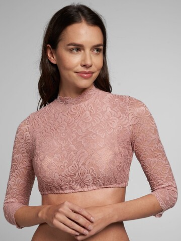 SPIETH & WENSKY Traditional Blouse 'Amsterdam' in Pink: front