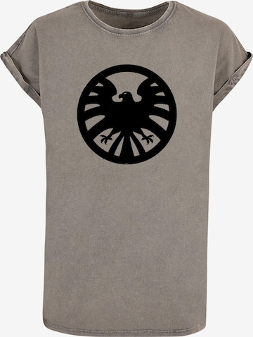 ABSOLUTE CULT T-Shirt 'Captain Marvel - Nick Fury' in Grau: predná strana