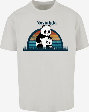 F4NT4STIC Shirt 'Tao Tao Nostalgia Heroes of Childhood' in Grijs: voorkant