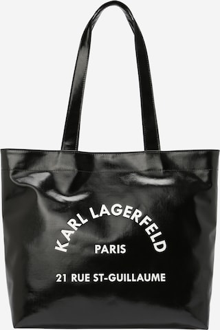 Karl Lagerfeld Nakupovalna torba 'Rue St-Guillaume' | črna barva: sprednja stran