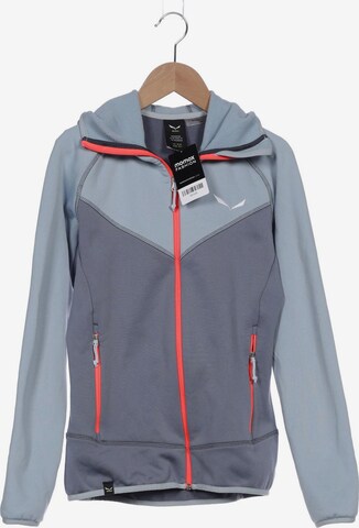 SALEWA Sweatshirt & Zip-Up Hoodie in S in Grey: front