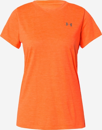 UNDER ARMOUR Λειτουργικό μπλουζάκι 'Tech Twist' σε πορτοκαλί: μπροστά