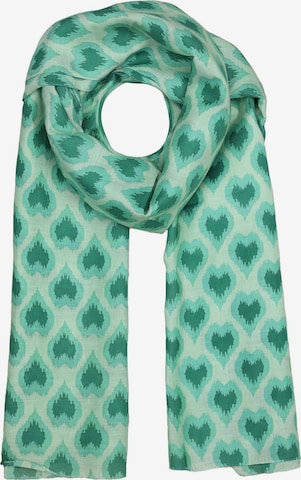 Zwillingsherz Scarf 'Hearts' in Green: front