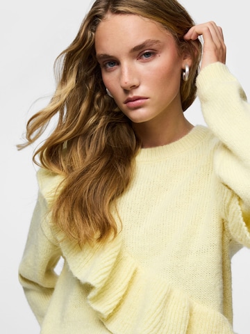 PIECES Sweater 'PCNOR' in Yellow