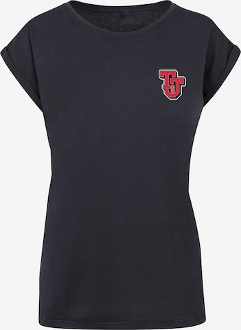 ABSOLUTE CULT T-Shirt 'Tom And Jerry - Collegiate' in Blau: predná strana