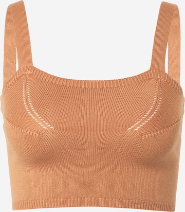 Tops en tricot ICHI en rose : devant